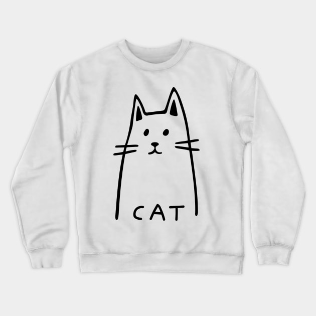 Funny cat Crewneck Sweatshirt by SatyShop